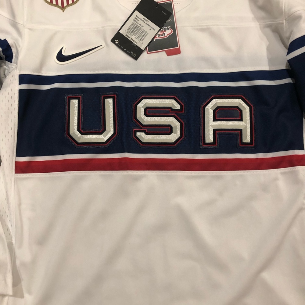 NWT NIKE TEAM USA HOCKEY JERSEY - Picture 2 of 6